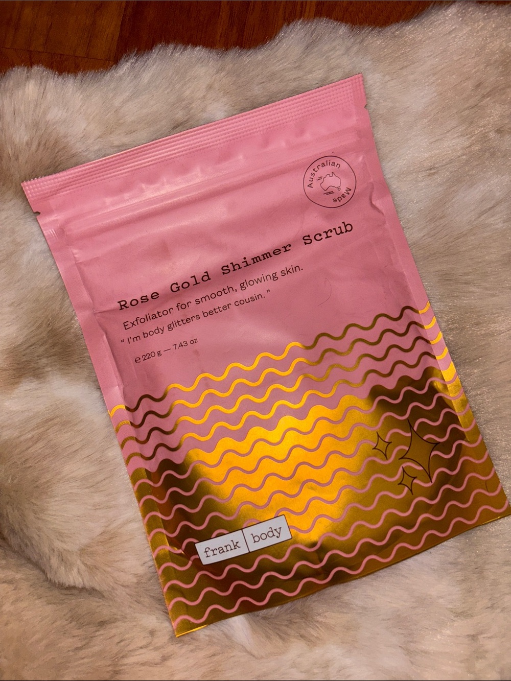 Frank Body Rose Gold Shimmer Scrub